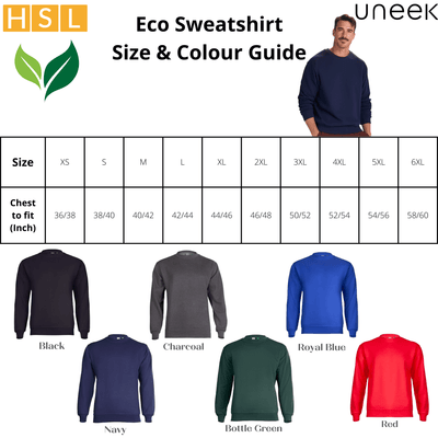 8 For £100 Uneek Eco Sweatshirt Bundle Deal