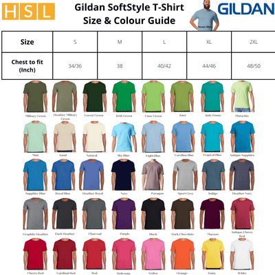50x Printed Gildan SoftStyle T-Shirts