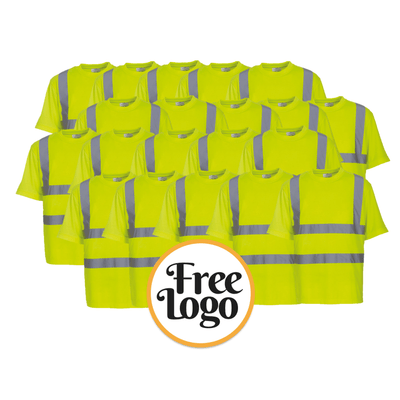 20 x Hi Vis T-Shirt Bundle FREE LOGO