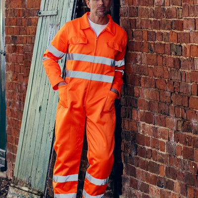 Adult's High Visibility Poly/Cotton Coverall