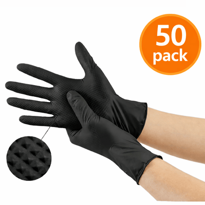 Diamond Palm Nitrile Gloves - 50 Pack