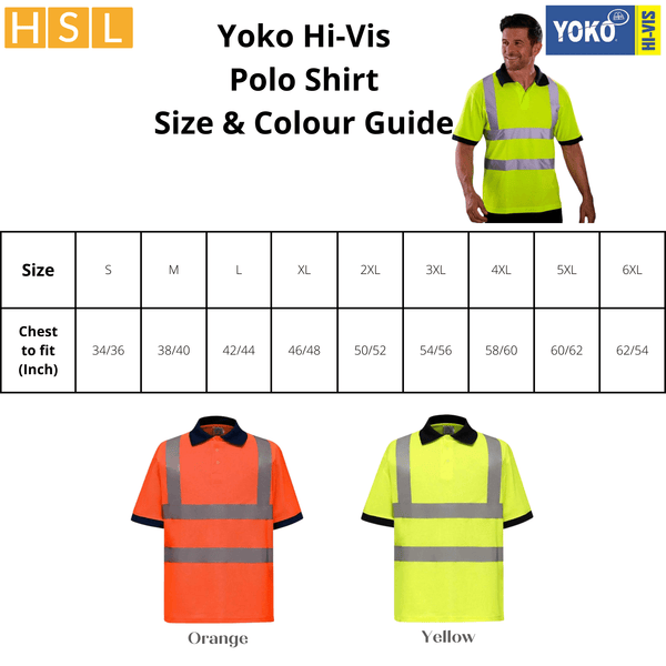 25 For £325 Yoko Hi-Vis Polo Shirt - HSL Direct - Workwear Retailer