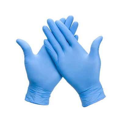 Disposable Blue Nitrile Gloves - Powder Free