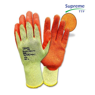 Supreme TTF Latex Grip Gloves - Yellow/Orange