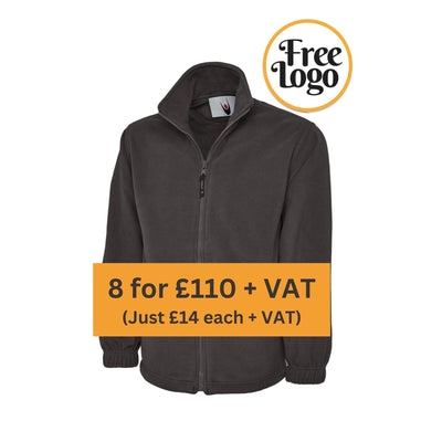 8 For £110 Classic Full Zip Fleece Jacket Bundle Deal