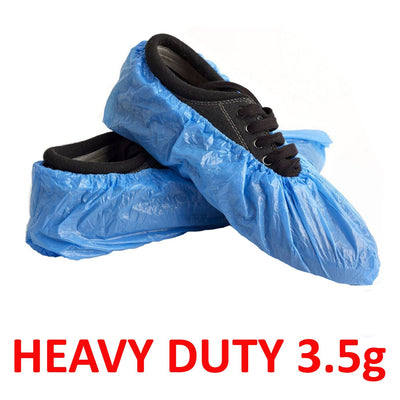 Heavy Duty Disposable Overshoes/Shoe Covers 3.5g BLUE